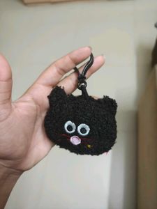 Cute Black Cat Keychain Charm