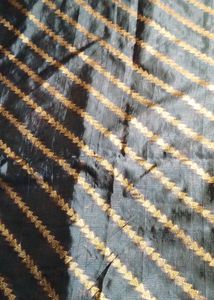 Striped Black & Gold Fabric