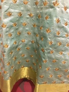 Embroidered silk  kurti set size L