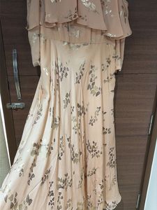New Gown Peach cold shoulder