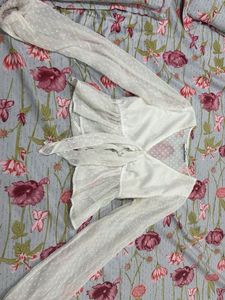 NAK-D premium brand white full sleeves top