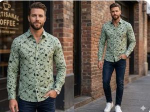 Men's Floral Print Casual Shirt