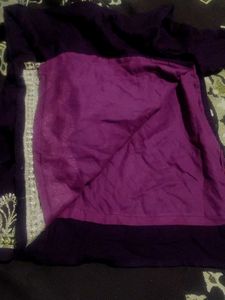 Elegant Purple Kurta Set with Embroidery