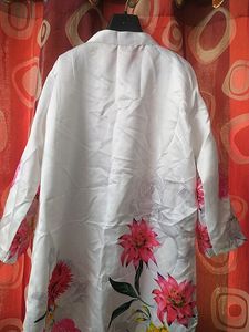 White Floral Kurta