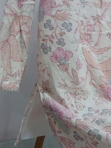 Floral Print 3/4 Sleeve Kurti