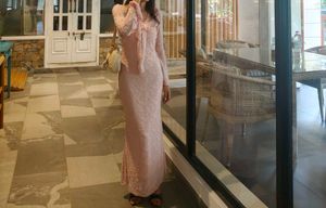 Elegant savana Pink Lace Dress [XS size]