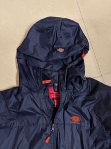 Men's Dickies Navy Hooded raincoat Jacket