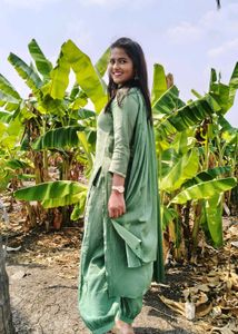 Elegant Green Kurta Set with Dupatta