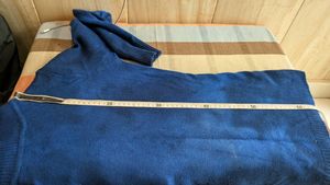 Cozy Blue Turtleneck Top