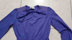 Stylish Purple Long Sleeve Top