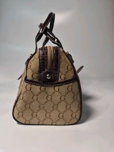 Y2K Guess inspired Monogram Barrel Bag
