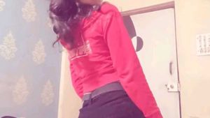 Red Cropped Hoodie