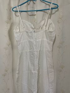 white midi dress