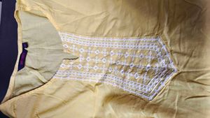 Free Delivery Yellow Embroidered