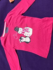 Pink Tee For Baby Girls