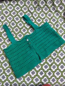 Green Knit Top
