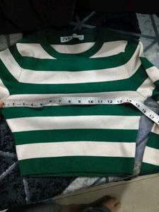 Striped Crop Top - Zara