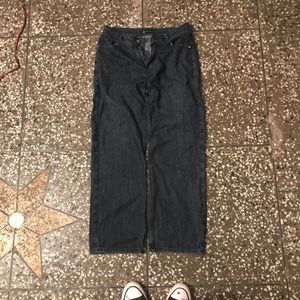 Straight Fit Dark Wash Denim Jeans