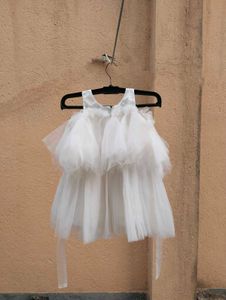 White Tulle Party Dress