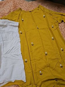 Mustard Kurti set 🌼