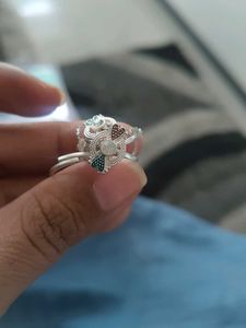 Bichew Silver Toned Ethnic Ring