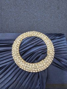 Elegant Navy Blue Clutch