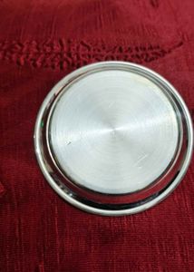 Decorative Silver Pooja Plate