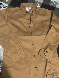Men's Casual Brown Short Sleeve Shirt
