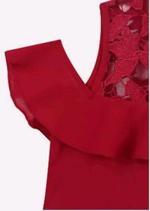 Hot Red Mini Dress For Girl's