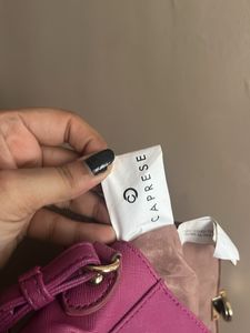 Caprese Chic Pink Crossbody Bag