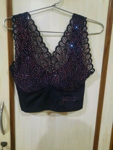 Sparkling Lace Embellished tops