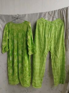Vibrant Green Kurta Set