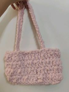 Handmade Chunky Knit Shoulder Bag🌸💕🤍
