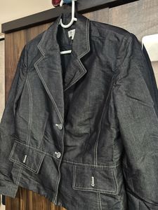 Classic Denim Blazer Jacket