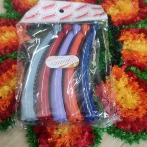 Set of 5 Colorful Hair Claw Clips