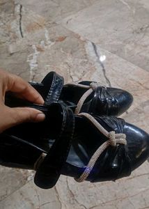 Sparkly Black Mary Jane Shoes