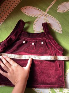 Red Velvet Crop Top