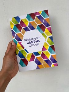 Notebook with Geometric Design