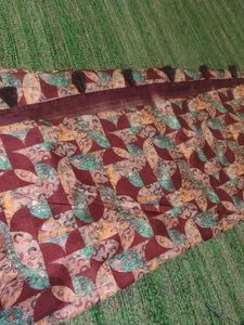 Stylish Printed Saree with matching earrings