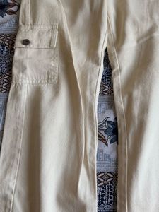 Cream Cargo Jeans