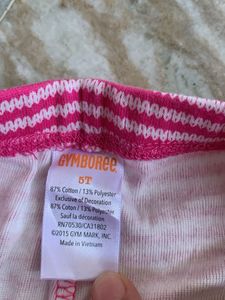 Pink Striped Leggings