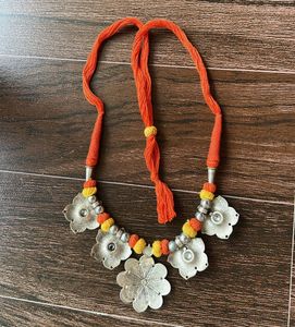 Statement Boho Floral Pendant Necklace