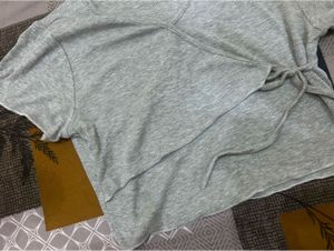 Grey Wrap Style Tank Top