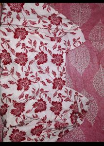 Chic Red Floral Blouse