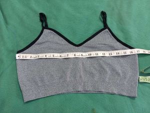 Gray Sports Bra