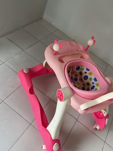 Pink 3-in-1 Baby Walker