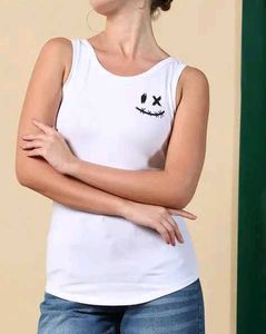 Shein Sleeveless Graphic Placement Print Tank Top