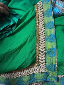 Emerald Green Embellished Blouse