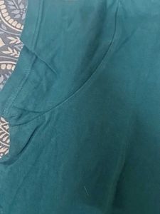 Teal Round Neck T-Shirt