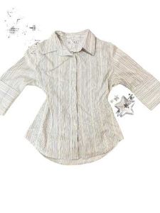 pinstriped button-Down Shirt